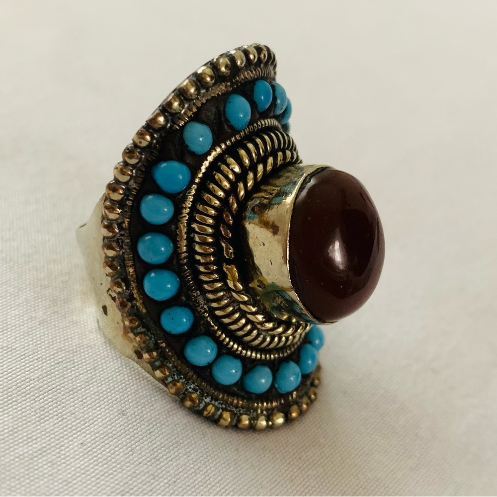 Handmade Himalayan jewelry ring - Picture 3 of 7